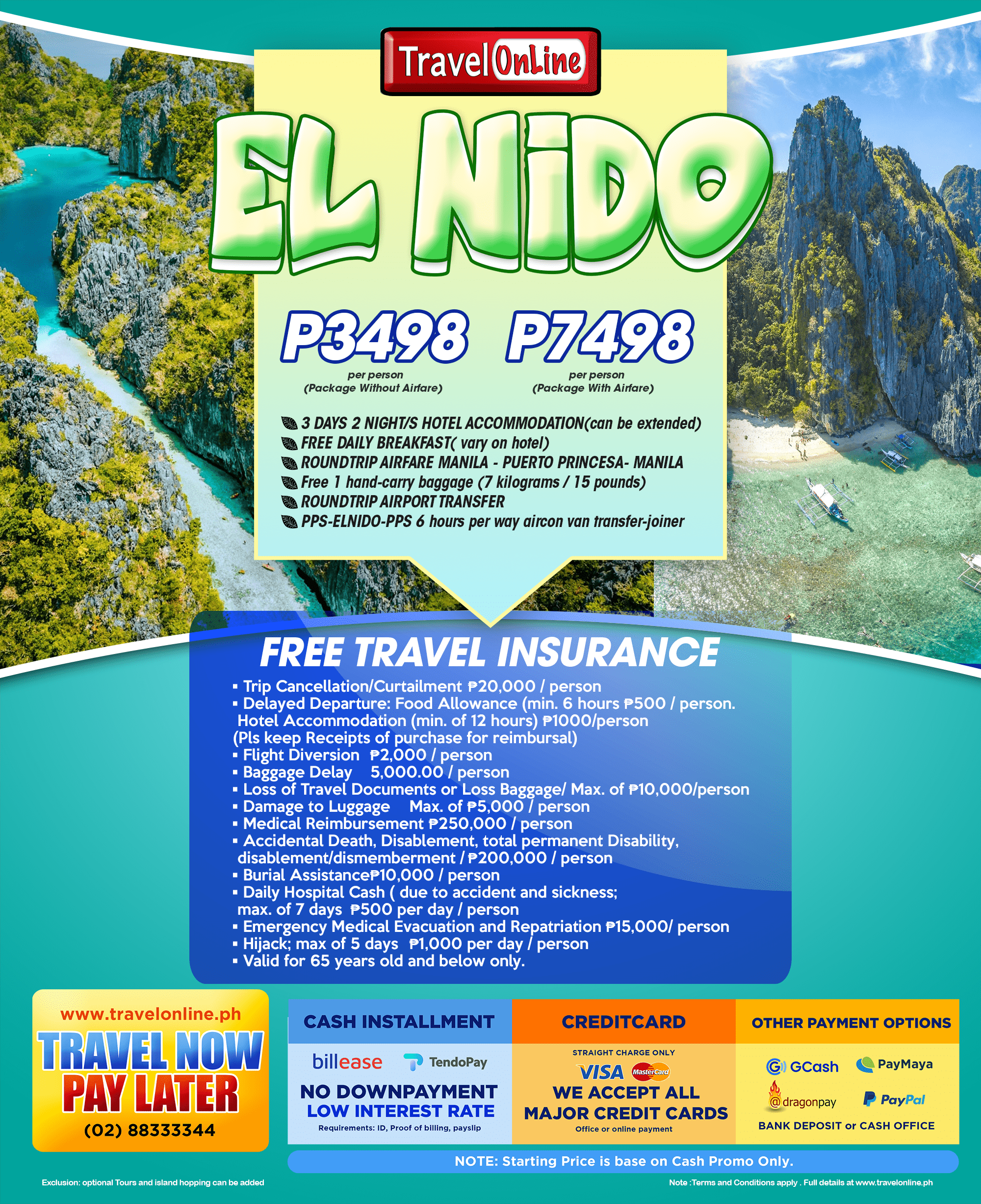 ELNIDO PACKAGES 2024 ALLIN 7,498
